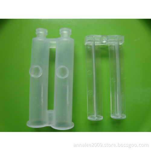 small clear medical injector